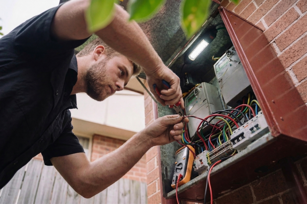 Waverley electrician performing electrical work